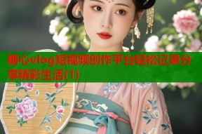 糖心vlog短视频创作平台轻松记录分享精彩生活(1)