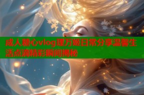 成人糖心vlog理万姬日常分享温馨生活点滴精彩瞬间揭秘