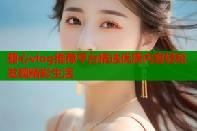 糖心vlog推荐平台精选优质内容轻松发现精彩生活
