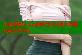 小桃酱糖心vlog精彩生活记录与温馨互动分享平台