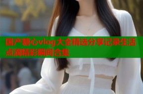 国产糖心vlog大全精选分享记录生活点滴精彩瞬间合集