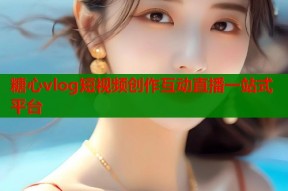 糖心vlog短视频创作互动直播一站式平台