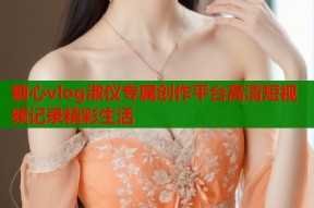 糖心vlog淑仪专属创作平台高清短视频记录精彩生活