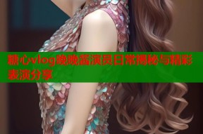 糖心vlog晚晚酱演员日常揭秘与精彩表演分享