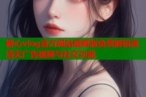 糖心vlog官方网站破解版免费解锁高清无广告视频与社交功能