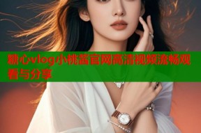 糖心vlog小桃酱官网高清视频流畅观看与分享