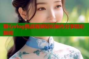 糖心vlog挑战视频轻松制作分享精彩瞬间