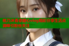 桃乃沐香奈糖心vlog精彩分享生活点滴吸引粉丝关注