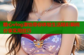 糖心vlog淑怡带你体验生活精彩瞬间分享实用技巧