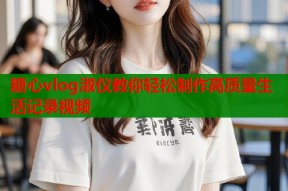 糖心vlog淑仪教你轻松制作高质量生活记录视频