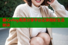 糖心vlog高质分享平台记录精彩生活秘诀