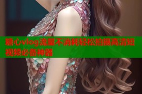 糖心vlog流量不消耗轻松拍摄高清短视频必备神器
