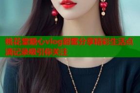 桃花堂糖心vlog甜蜜分享精彩生活点滴记录吸引你关注