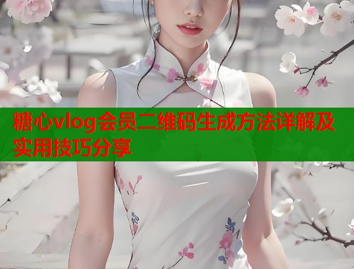 糖心vlog会员二维码生成方法详解及实用技巧分享  第1张