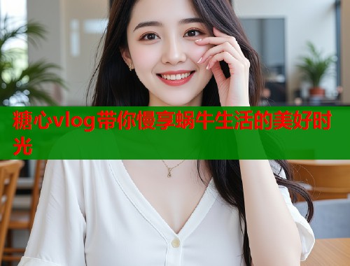 糖心vlog带你慢享蜗牛生活的美好时光  第1张