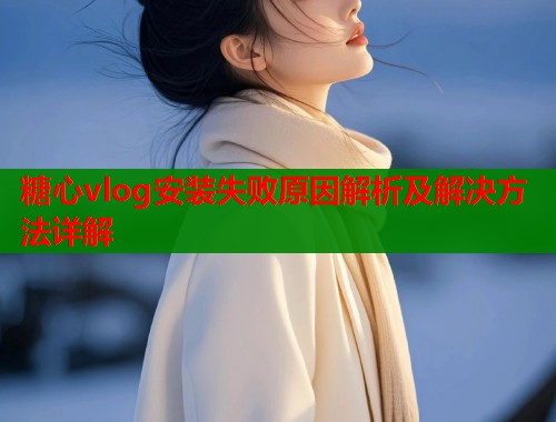 糖心vlog安装失败原因解析及解决方法详解  第1张