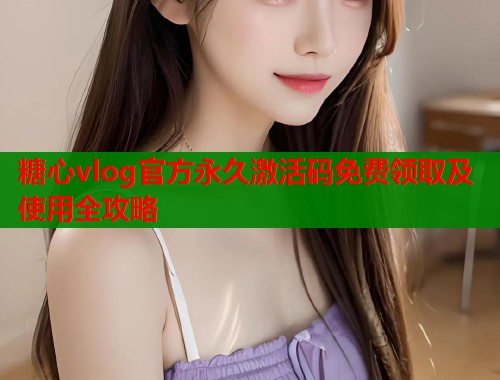 糖心vlog官方永久激活码免费领取及使用全攻略  第1张