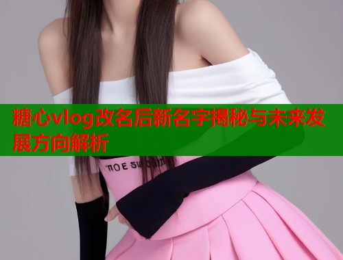 糖心vlog改名后新名字揭秘与未来发展方向解析  第1张