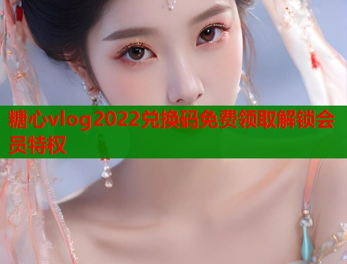 糖心vlog2022兑换码免费领取解锁会员特权  第2张